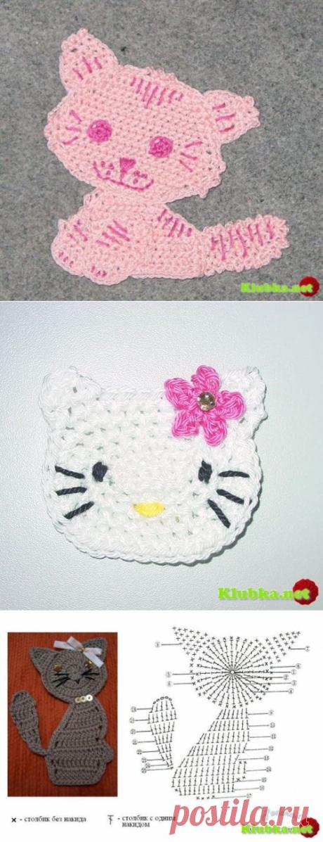 Аппликации Животные и Птицы Крючком (Очень много) » Клубка.Нет - Все о вязании крючком