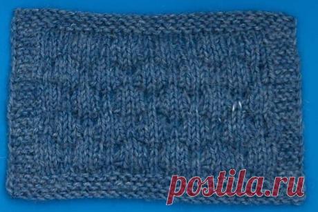 Узор спицами "Пузырьки"
очень приятный узор, "пузырьки" появляются на лицевой стороне вязания за счет того, что в определенных местах одна петля провязывается в петлю, которая находится под ней аж (!) в 5-ом ряду книзу, при этом в предыдущих 4-х рядах петля спускается. Этот момент демонстрирует в видео-МК.
