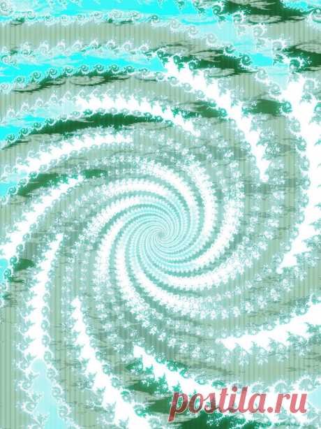 Blue Fractal Spiral  Free Stock Photo HD - Public Domain Pictures