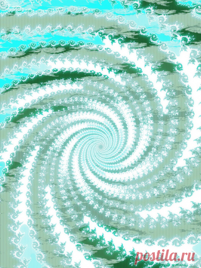 Blue Fractal Spiral  Free Stock Photo HD - Public Domain Pictures