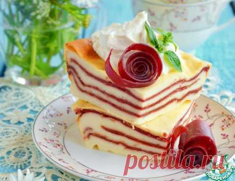 Творожный десерт с фруктовой пастилой – кулинарный рецепт