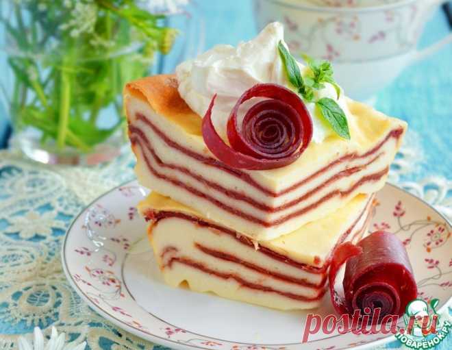 Творожный десерт с фруктовой пастилой – кулинарный рецепт