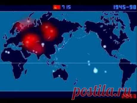 Ядерная бомбардировка Земли: сенсационное 5-минутное видео всех взрывов