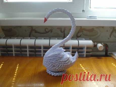 How to make a 3D origami Swan #2 - YouTube