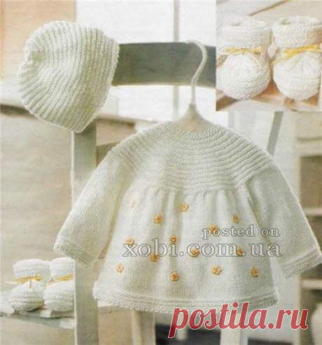 Детские комплекты и костюмы вязаные крючком и спицами » Страница 10