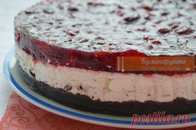 Чизкейк с вишней — блестящий рецепт без выпечки | Кулинарушка - Вкусные Рецепты