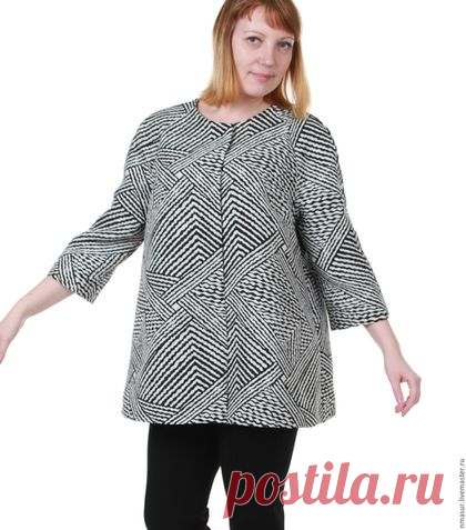 Купить Жакет "Luxury" - чёрно-белый, абстрактный, жакет, жакет женский, жакет ручной работы