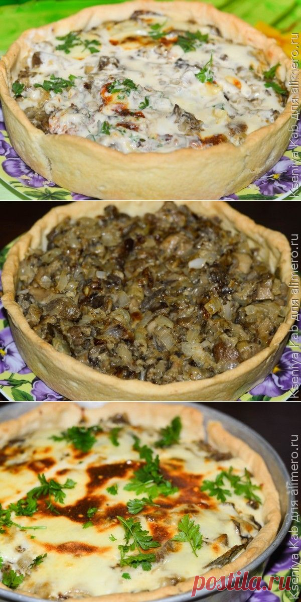 Грибной пирог из вешенок