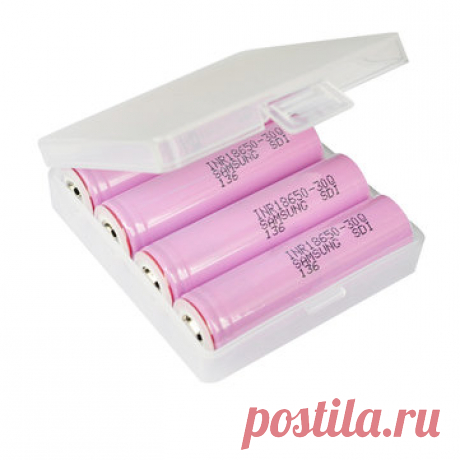 4PCS Samsung INR18650-30Q 3000mAh Незащищенная кнопка Top 18650 Батарея С защищенной коробкой Продается на Banggood.com