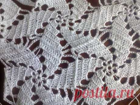 Соединение мотивов (вязание крючком). Connection motives (crochet).