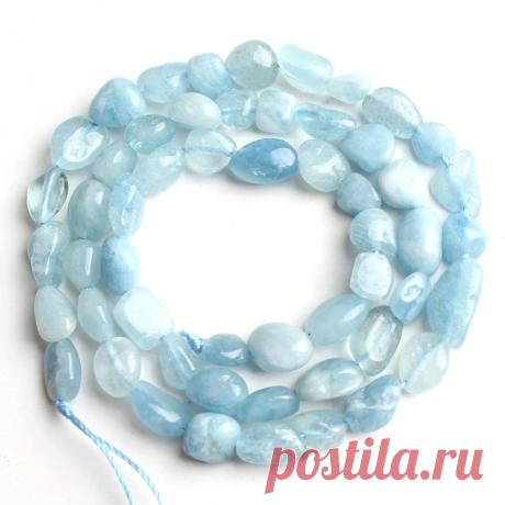 45 шт. 6 8 мм натуральные аквамариновые каменные бусины - Temu Moldova