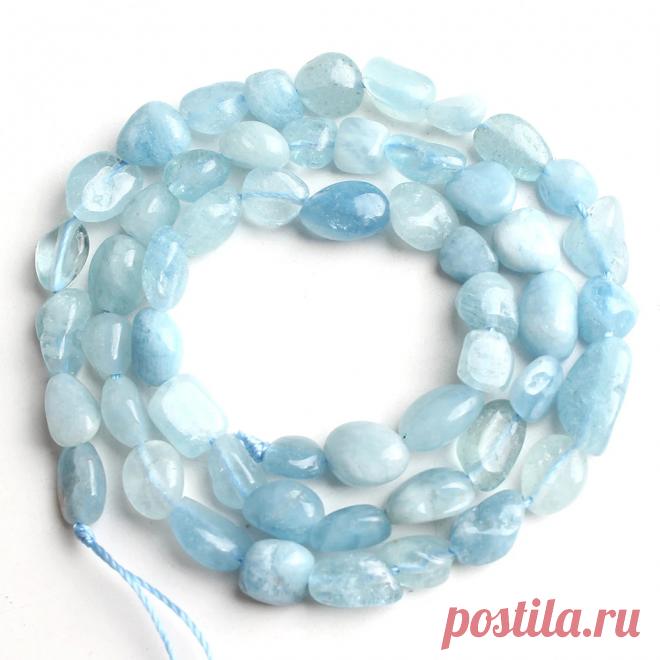 45 шт. 6 8 мм натуральные аквамариновые каменные бусины - Temu Moldova