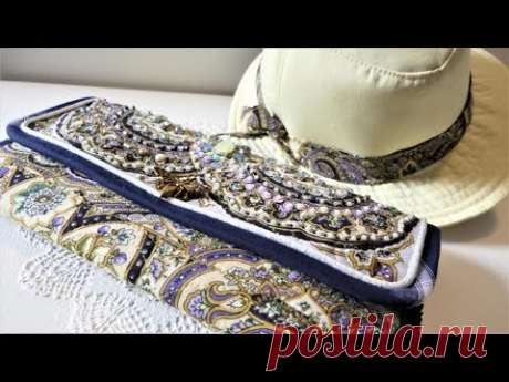 Клатч👜 платье👗 шляпа👒из платка своими руками