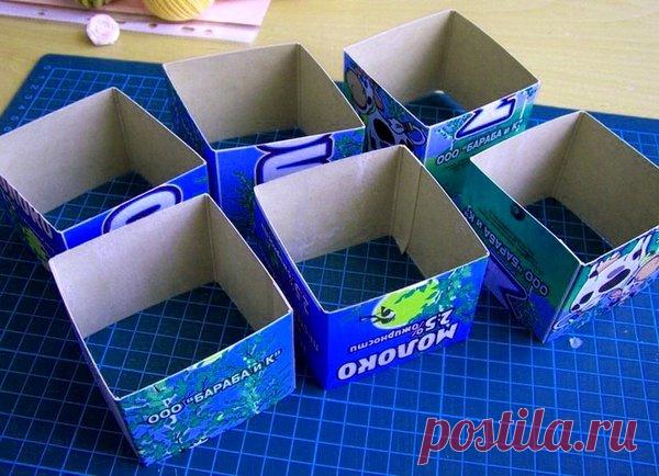 Шкатулка из коробок от молока своими руками | 33 Поделки | Яндекс Дзен
