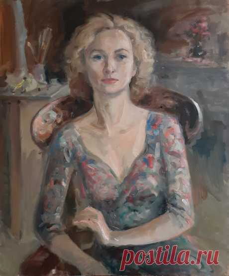 Автопортрет
Оргалит, масло. 60х50 см. 2021 год.
Автор Татьяна Паола