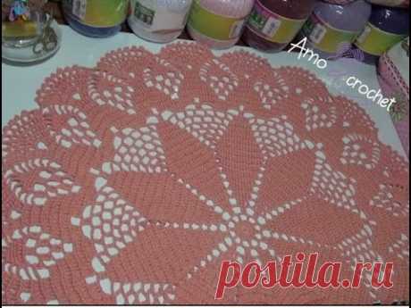 Mantelito con diseño paso a paso en crochet