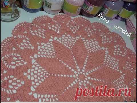 Mantelito con diseño paso a paso en crochet