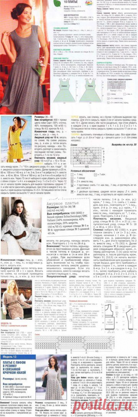 Вязание красивых платьев спицами: схемы и описания, выбор пряжи, советы | "Вяжи с нами" Интернет-магазин пряжи, спиц и товаров для рукоделия, покупки оптом и в розницу, доставка по Москве и РФ