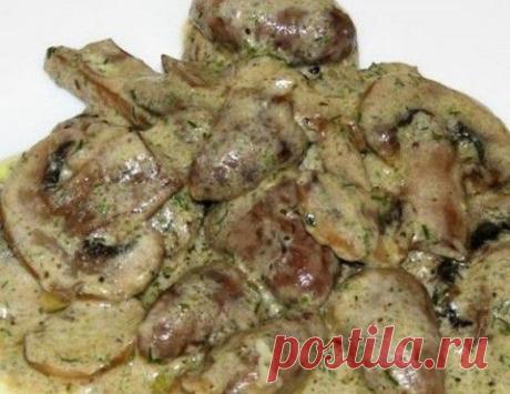 Куриные сердечки с шампиньонами | ВРЕМЯ ОБЕДАТЬ