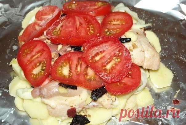 Как приготовить обед в фольге - рецепт, ингредиенты и фотографии