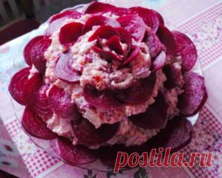 Салат Бордовая роза » Рецептико