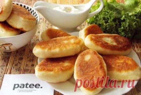 Жареные пирожки с картофелем и грибами - рецепт с фотографиями