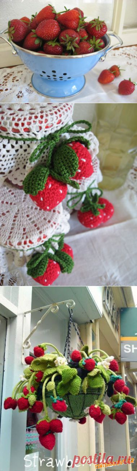 КЛУБНИЧКА КРЮЧКОМ..