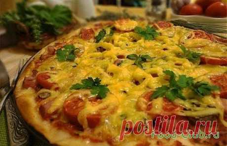 Тонкая итальянская пицца / Пицца / Кулинарные рецепты - Фуд-клаб.ру