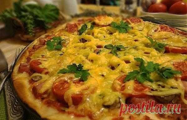 Тонкая итальянская пицца / Пицца / Кулинарные рецепты - Фуд-клаб.ру