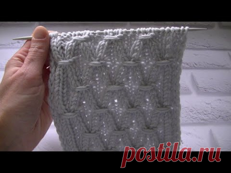 СМОТРИТСЯ ШИКАРНО!!! ПОПУЛЯРНЫЙ УЗОР ДЛЯ ШАПОК И НЕ ТОЛЬКО...