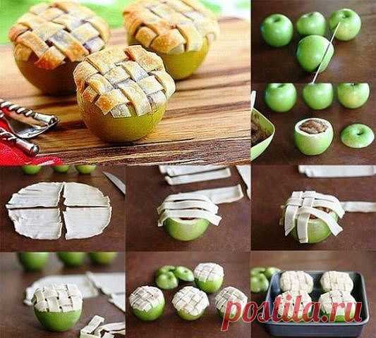 Как приготовить яблочки в духовке - рецепт, ингридиенты и фотографии