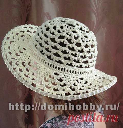 Летняя шляпа крючком