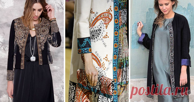 Как использовать декоративную тесьму в отделке пальто и жакетов » Женский Мир