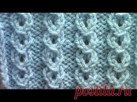 Вяжем спицами. Объемные узоры для теплых вещей. Часть 1