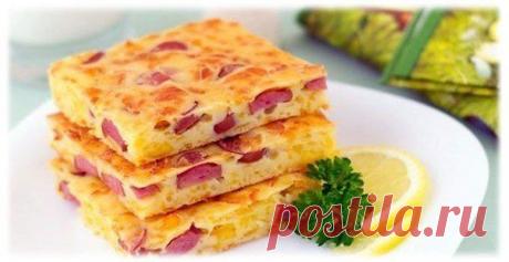 Пирог с сыром и сосисками / Райская пища