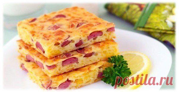 Пирог с сыром и сосисками / Райская пища