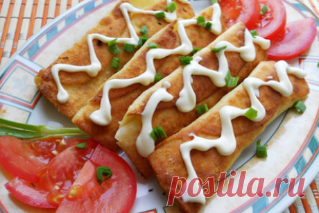 Хрустящие рулетики с мясом