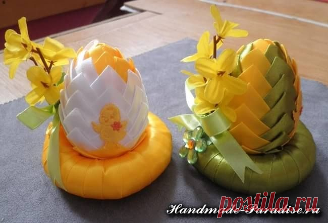 Шишки из лент в технике артишок - Handmade-Paradise