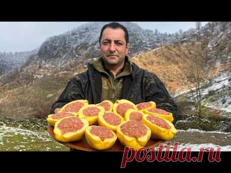 Необыкновенно Вкусная Фаршированная Айва приготовленная в далекой горной деревне