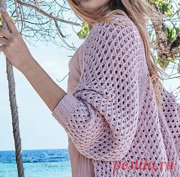 Ажурный кардиган