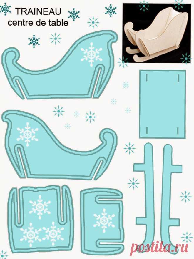 Trineo 3D para fiestas de "Princesa de la Nieve". | Ideas y material gratis para fiestas y celebraciones Oh My Fiesta!