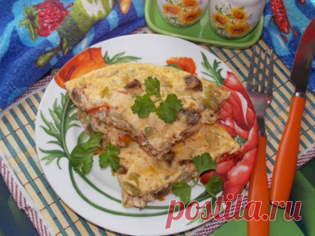 Омлет с печенью и овощами | CityWomanCafe.com