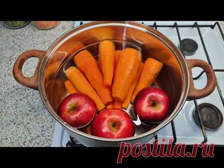 Зачем я варю 1 кг моркови с яблоками?  Такого в магазине не купишь! Так мало кто готовит, а зря.