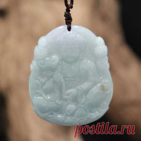 Gift for women-Charm Amulet Necklace-Jade Pendant Buddha | Etsy