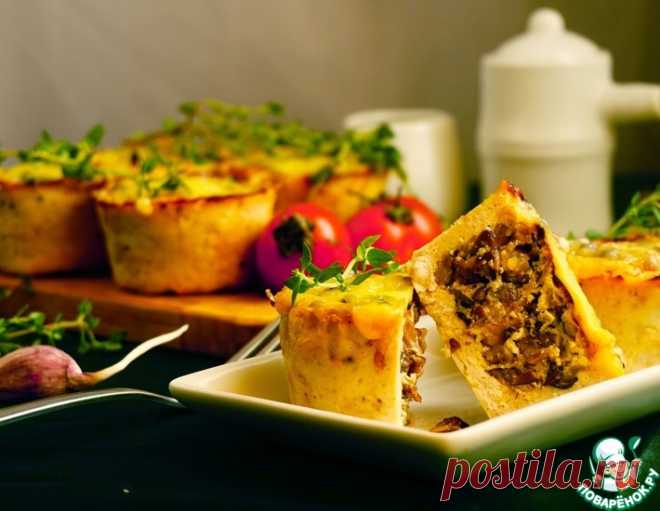 Куриные корзиночки с грибной начинкой – кулинарный рецепт