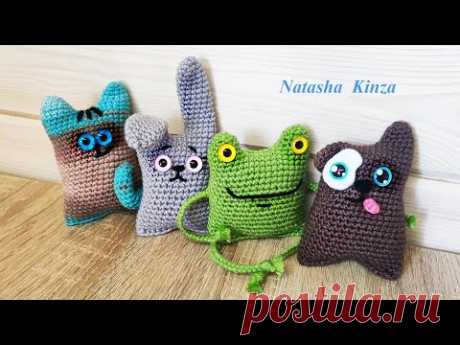 1 ОПИСАНИЕ  = 4 ИГРУШКИ! мастер класс для начинающих/1 KNITTING PATTERN = 4 ANIMALS for beginners