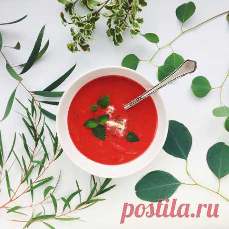 Свекольный крем-суп с кедровым молоком… Пальчики оближешь;)) — Вкусные рецепты