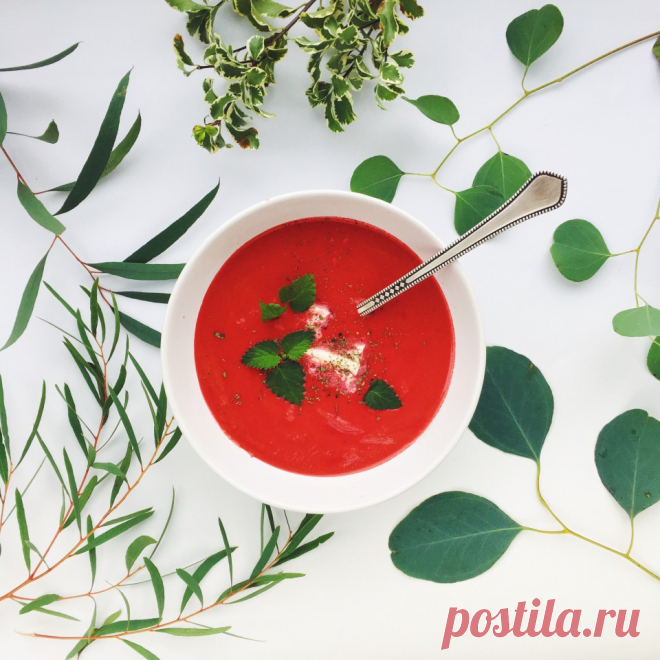 Свекольный крем-суп с кедровым молоком… Пальчики оближешь;)) — Вкусные рецепты
