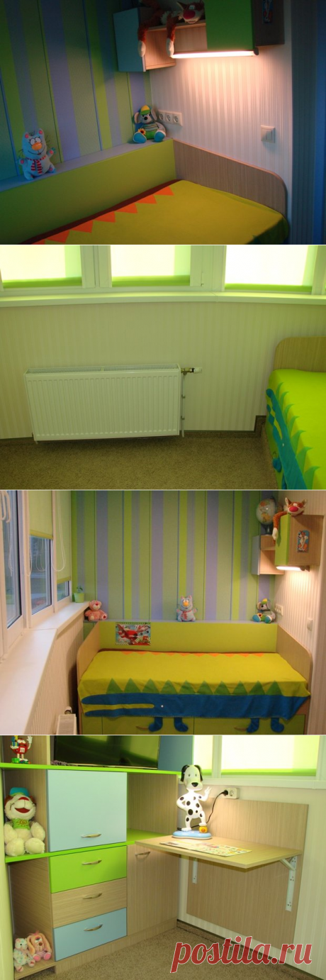 Лоджию превратили в детскую комнату