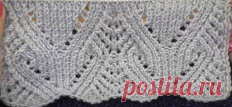 Ажурный узор &quot;Завитки&quot; -видео-мастер-класс